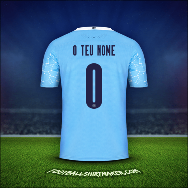 Camisola Manchester City Cup 2020/21 -  o teu nome - 0