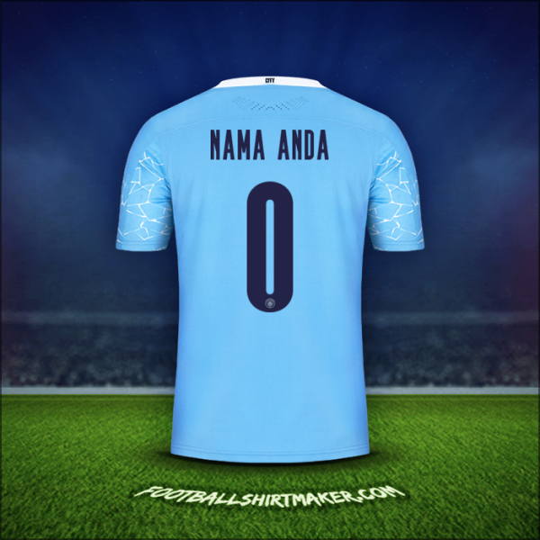 Jersey Manchester City Cup 2020/21 -  nama anda - 0