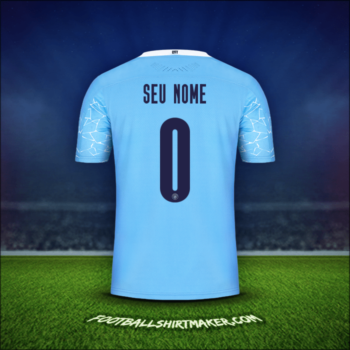Camisa Manchester City Cup 2020/21 -  seu nome - 0