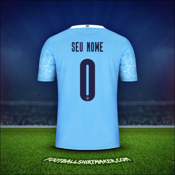 Camisa Manchester City Cup 2020/21 -  seu nome - 0