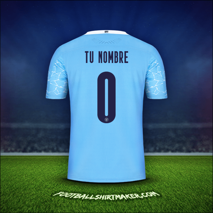 Camiseta Manchester City Cup 2020/21 -  tu nombre - 0