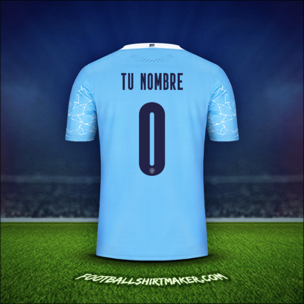 Camiseta Manchester City Cup 2020/21 -  tu nombre - 0