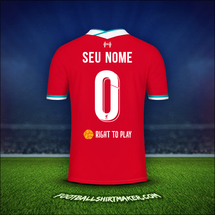 Camisa Liverpool FC Cup 2020/21 -  seu nome - 0