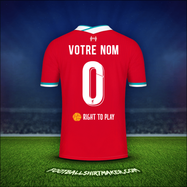 Maillot Liverpool FC Cup 2020/21 -  votre nom - 0