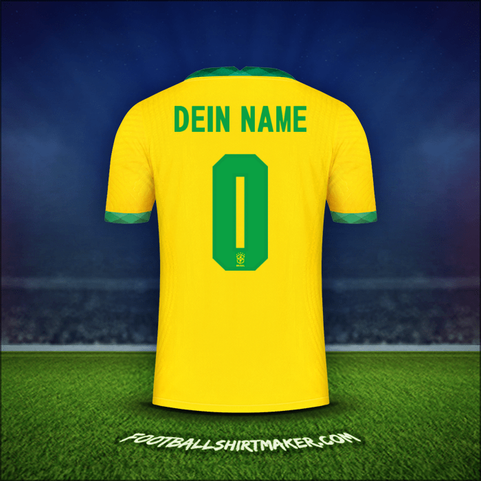 Trikot Brasilien 2020/21 -  dein name - 0