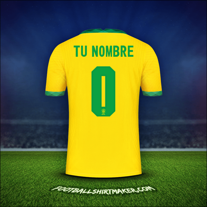 Camiseta Brasil 2020/21 -  tu nombre - 0