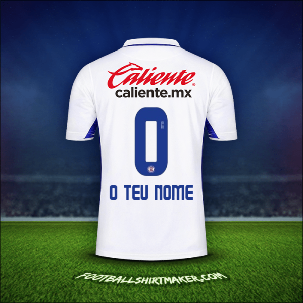 Camisola Cruz Azul 2020/21 Alternativa -  o teu nome - 0