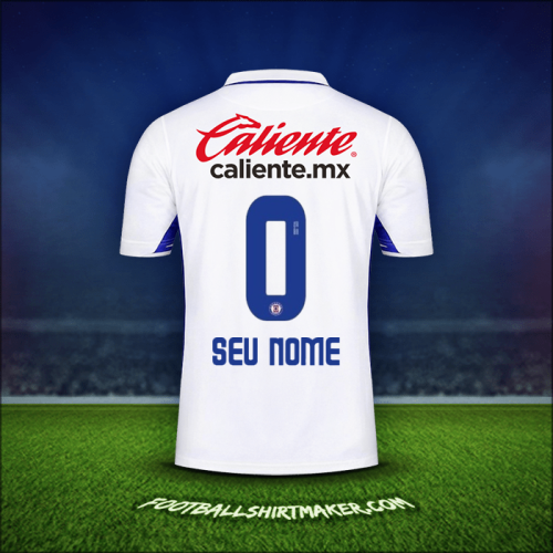 Camisa Cruz Azul 2020/21 Alternativa -  seu nome - 0
