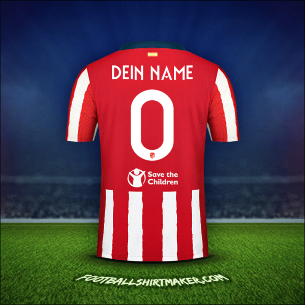 Trikot Atletico Madrid Cup 2020/21 -  dein name - 0