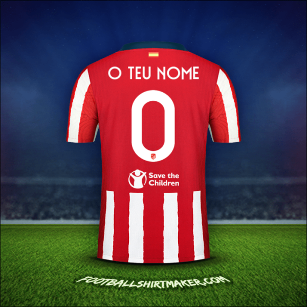 Camisola Atletico Madrid Cup 2020/21 -  o teu nome - 0