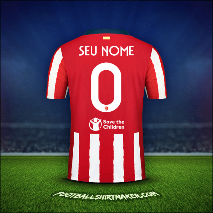 Camisa Atletico Madrid Cup 2020/21 -  seu nome - 0