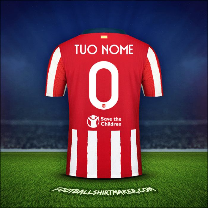 Maglia Atletico Madrid Cup 2020/21 -  tuo nome - 0
