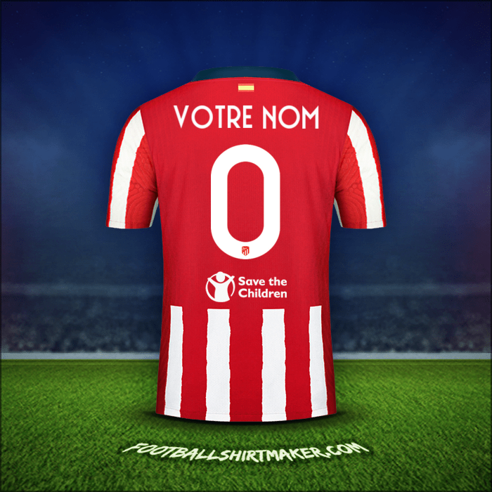 Maillot Atletico Madrid Cup 2020/21 -  votre nom - 0