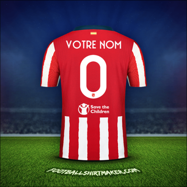 Maillot Atletico Madrid Cup 2020/21 -  votre nom - 0