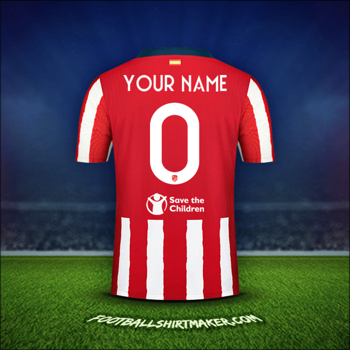 Shirt Atletico Madrid Cup 2020/21 -  your name - 0