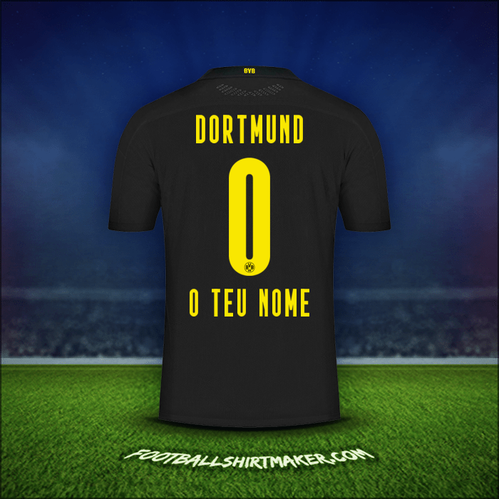 Camisola Borussia Dortmund 2020/21 Alternativa -  o teu nome - 0
