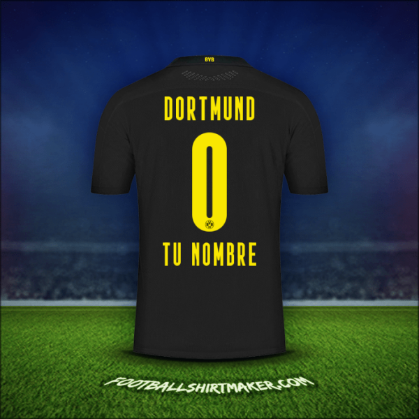 Camiseta Borussia Dortmund 2020/21 Visita -  tu nombre - 0
