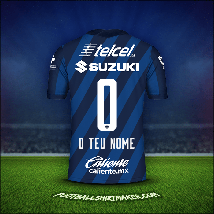 Camisola Pumas UNAM 2020/21 Alternativa -  o teu nome - 0