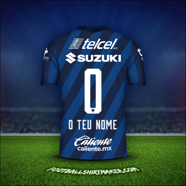 Camisola Pumas UNAM 2020/21 Alternativa -  o teu nome - 0