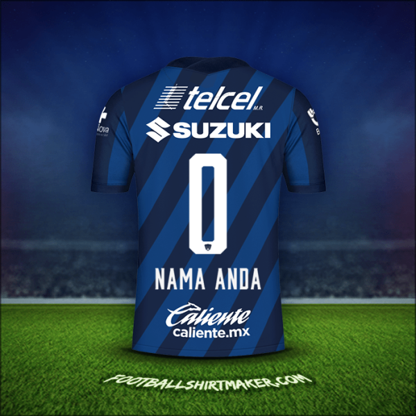 Jersey Pumas UNAM 2020/21 Alternatif -  nama anda - 0