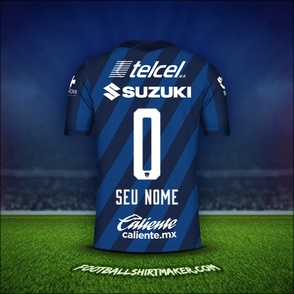 Camisa Pumas UNAM 2020/21 Alternativa -  seu nome - 0