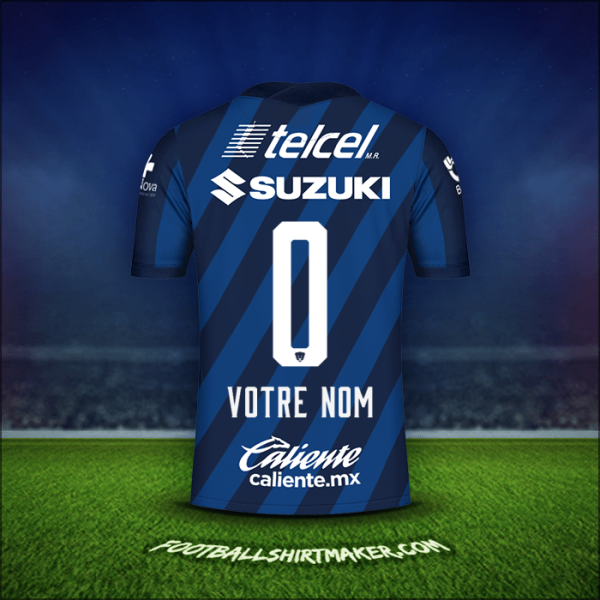 Maillot Pumas UNAM 2020/21 Extérieur -  votre nom - 0