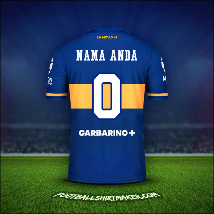 Jersey Boca Juniors 2020/21 -  nama anda - 0