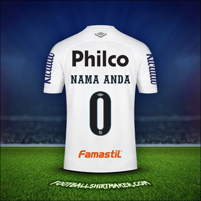 Jersey Santos FC Libertadores 2020 -  nama anda - 0