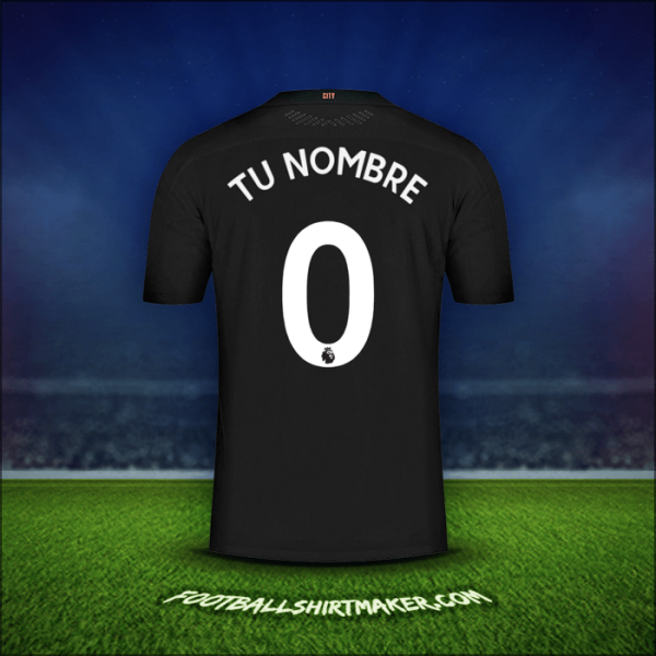 Jersey Manchester City 2020/21 Visita -  tu nombre - 0