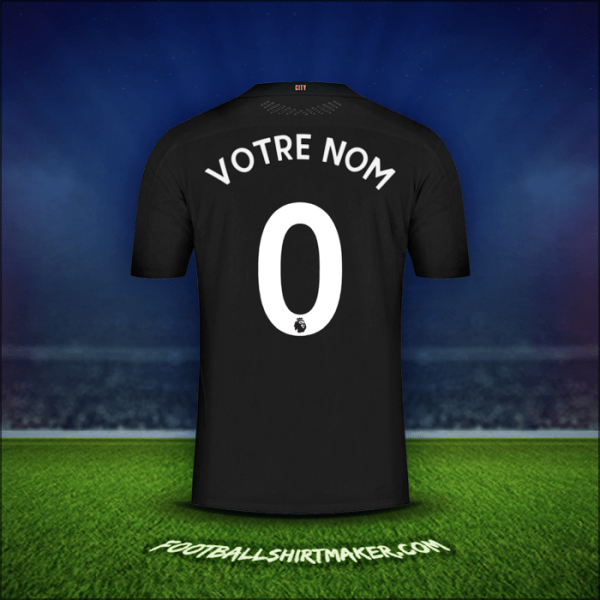 Maillot Manchester City 2020/21 Extérieur -  votre nom - 0