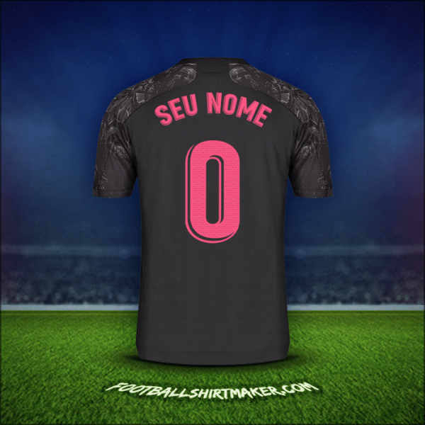 Camisa Real Madrid CF 2020/21 Terceira -  seu nome - 0
