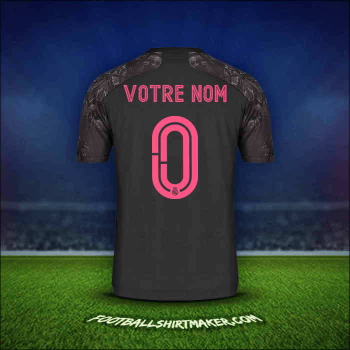 Maillot Real Madrid CF Cup 2020/21 Troisième -  votre nom - 0