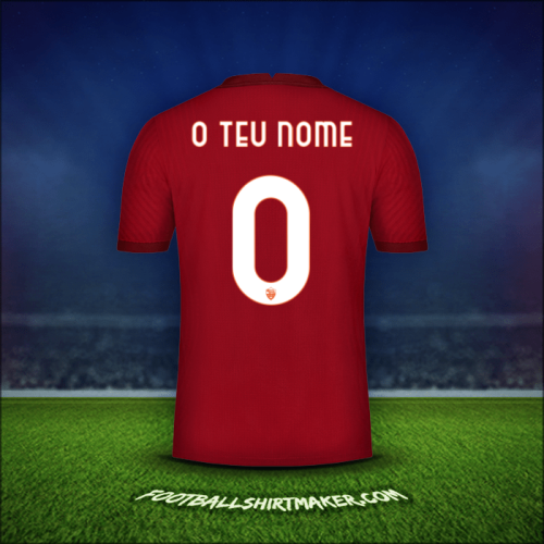 Camisola AS Roma Cup 2020/21 -  o teu nome - 0