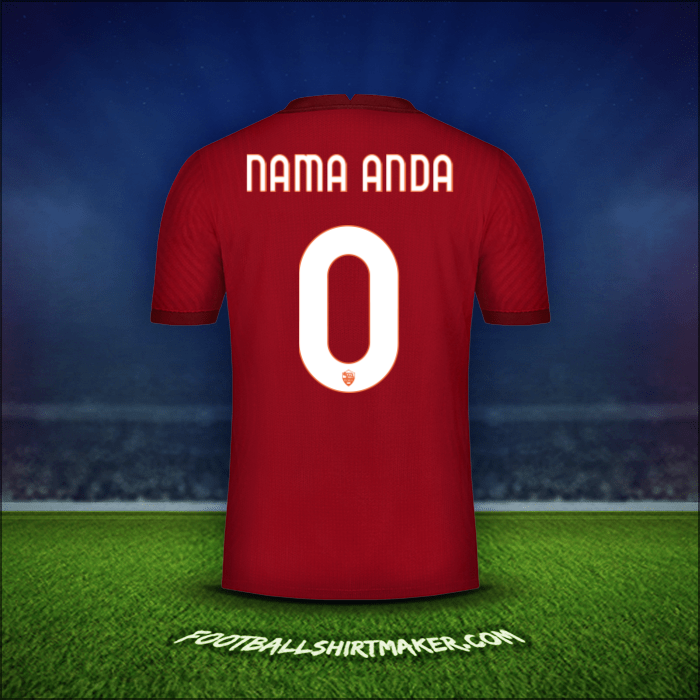Jersey AS Roma Cup 2020/21 -  nama anda - 0