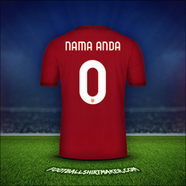 Jersey AS Roma Cup 2020/21 -  nama anda - 0