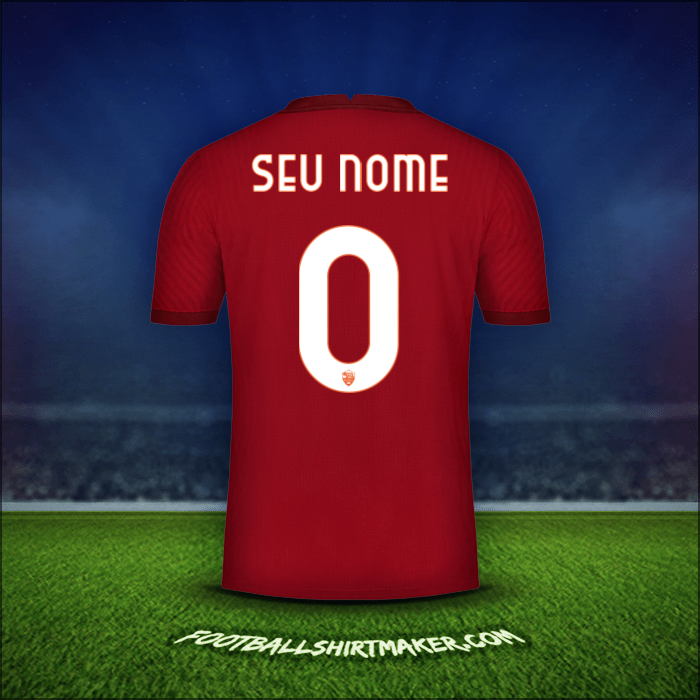 Camisa AS Roma Cup 2020/21 -  seu nome - 0