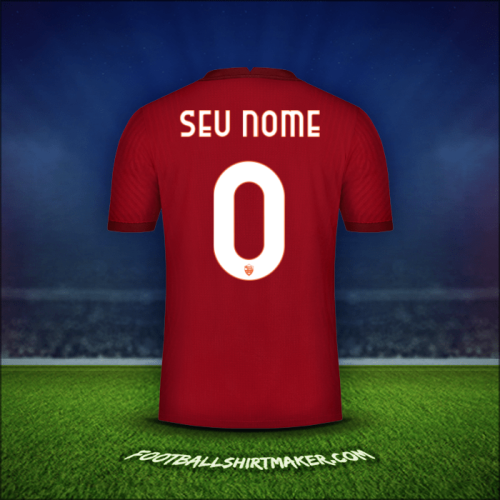 Camisa AS Roma Cup 2020/21 -  seu nome - 0