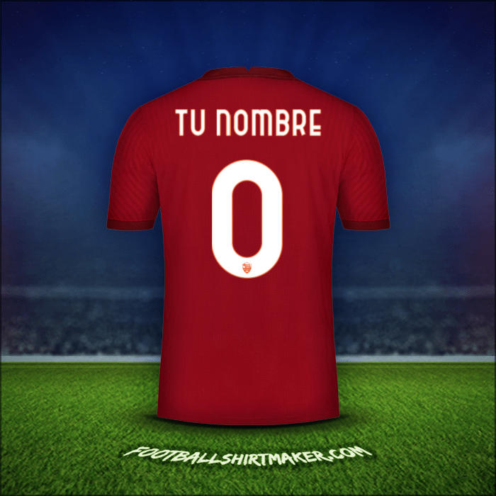 Camiseta AS Roma Cup 2020/21 -  tu nombre - 0