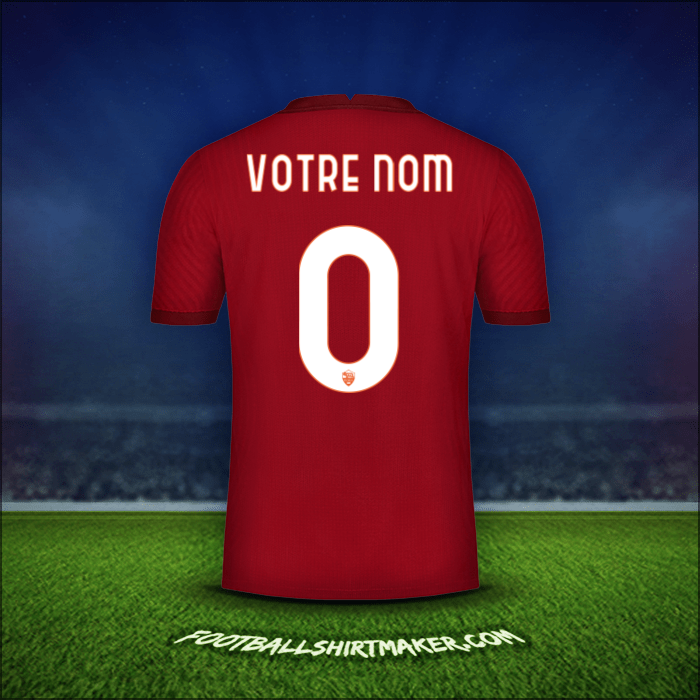 Maillot AS Roma Cup 2020/21 -  votre nom - 0