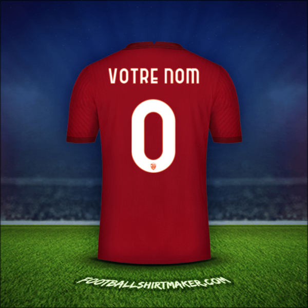 Maillot AS Roma Cup 2020/21 -  votre nom - 0