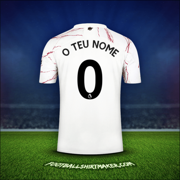 Camisola Arsenal 2020/21 Alternativa -  o teu nome - 0