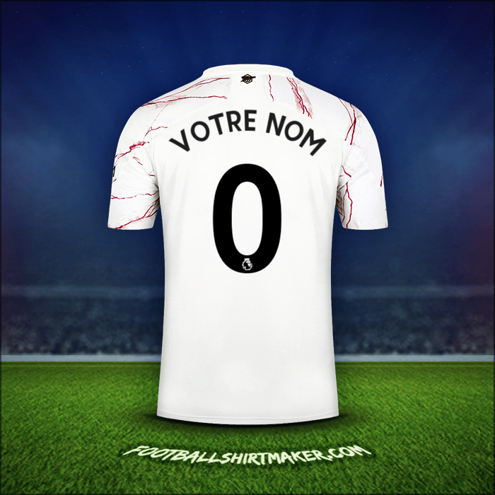 Maillot Arsenal 2020/21 Extérieur -  votre nom - 0