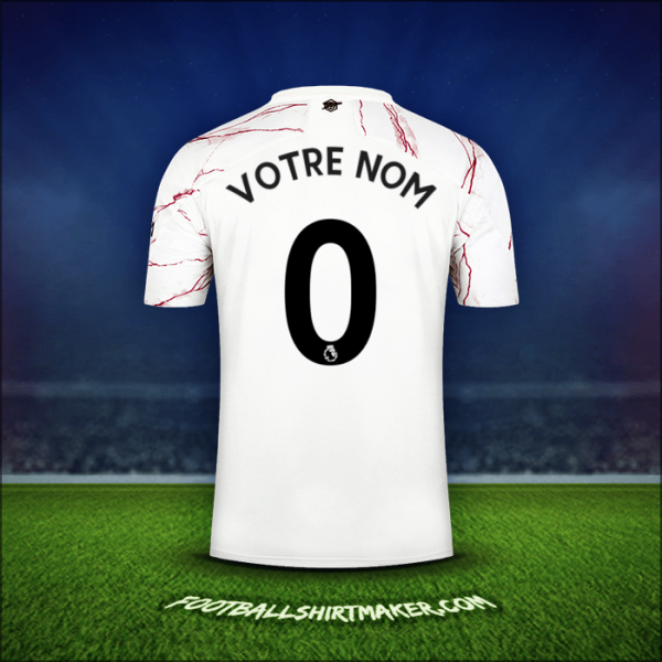 Maillot Arsenal 2020/21 Extérieur -  votre nom - 0