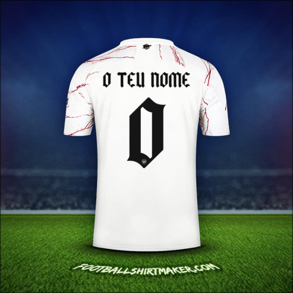 Camisola Arsenal Cup 2020/21 Alternativa -  o teu nome - 0