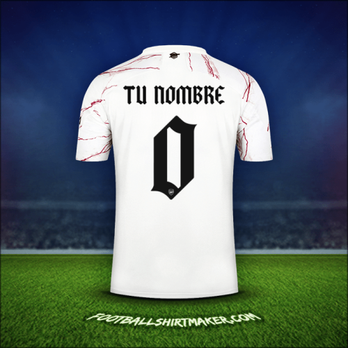 Jersey Arsenal Cup 2020/21 Visita -  tu nombre - 0