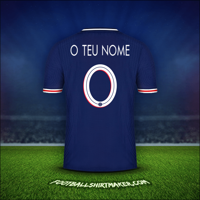 Camisola Paris Saint Germain Cup 2020/21 -  o teu nome - 0