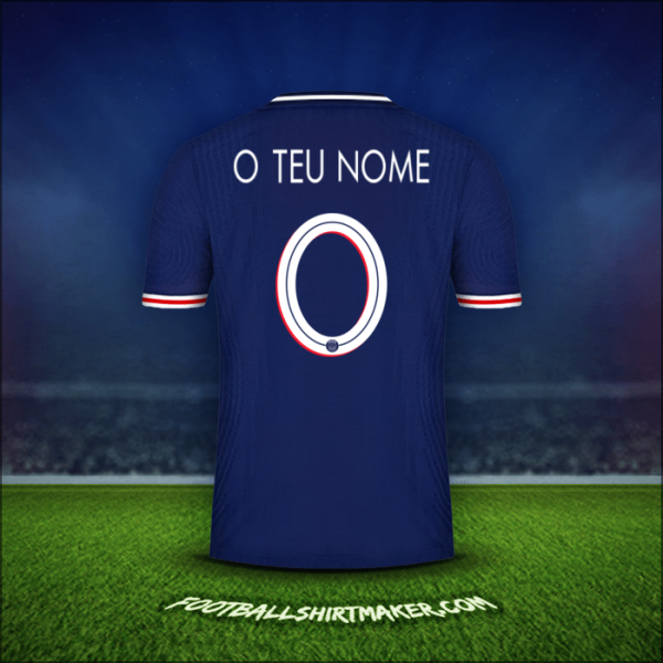 Camisola Paris Saint Germain Cup 2020/21 -  o teu nome - 0