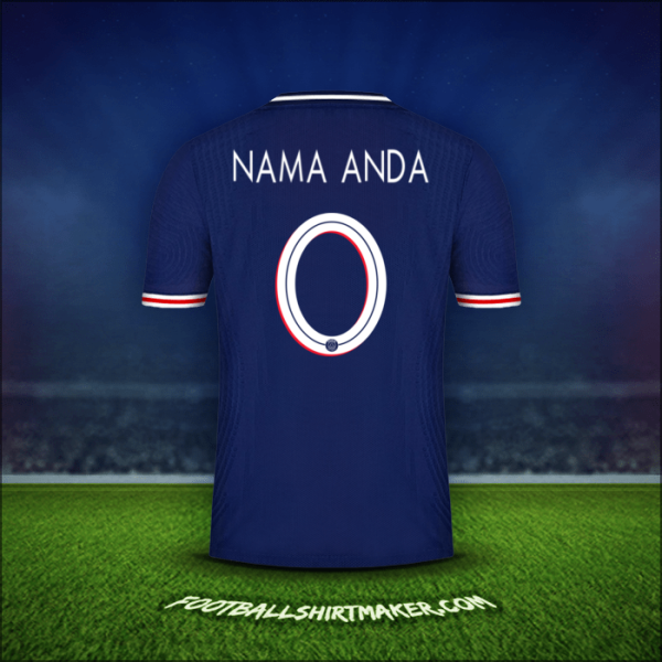 Jersey Paris Saint Germain Cup 2020/21 -  nama anda - 0