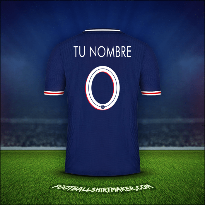 Camiseta Paris Saint Germain Cup 2020/21 -  tu nombre - 0