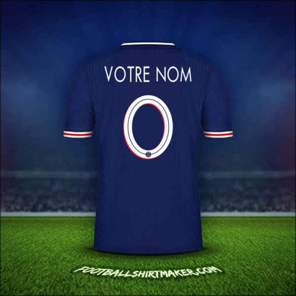 Maillot Paris Saint Germain Cup 2020/21 -  votre nom - 0